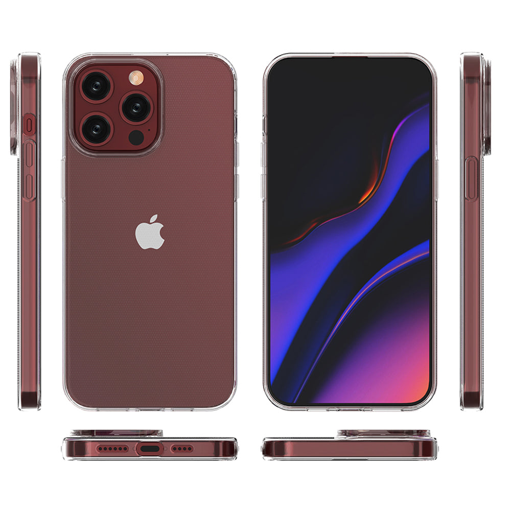 Skaidrus TPU dėklas iPhone 15 Pro Max – Ultra Clear 0,9 mm -- iPhone 15 Pro Max