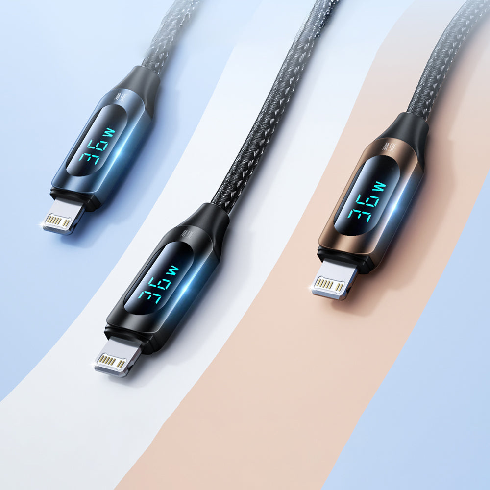 Wozinsky laidas Lightning - USB-C WUCLC2 36W 480Mb/s 2m su ekranu juodas