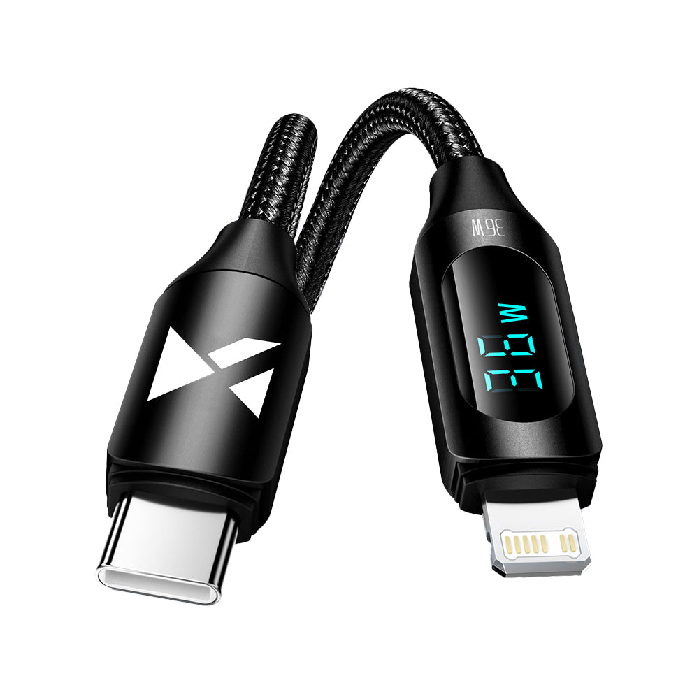 Wozinsky laidas Lightning - USB-C WUCLC1 36W 480Mb/s 1m juodas