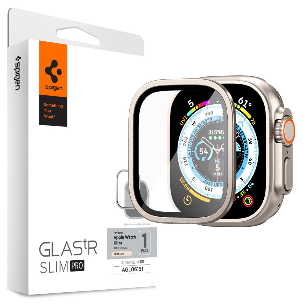 Spigen Glas.tR Slim Pro Apple Watch Ultra 49 mm – smėlio