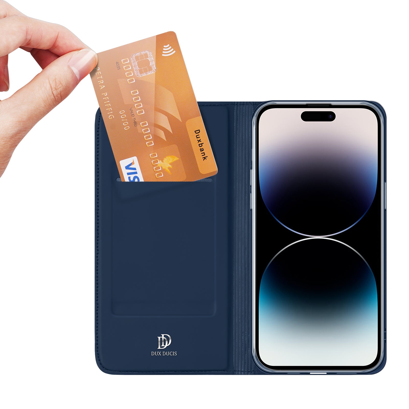 Dux Ducis Skin Pro dėklas iPhone 15 Pro Max – mėlynas