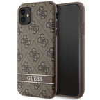 Guess 4G Stripe dėklas iPhone 11/XR – rudas -- iPhone 11