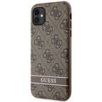 Guess 4G Stripe dėklas iPhone 11/XR – rudas -- iPhone 11