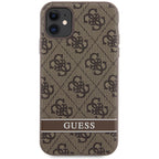 Guess 4G Stripe dėklas iPhone 11/XR – rudas -- iPhone 11