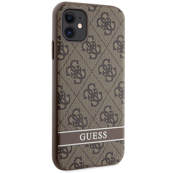 Guess 4G Stripe dėklas iPhone 11/XR – rudas -- iPhone 11