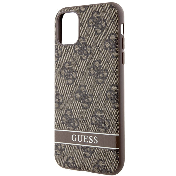 Guess 4G Stripe dėklas iPhone 11/XR – rudas -- iPhone 11