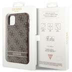 Guess 4G Stripe dėklas iPhone 11/XR – rudas -- iPhone 11