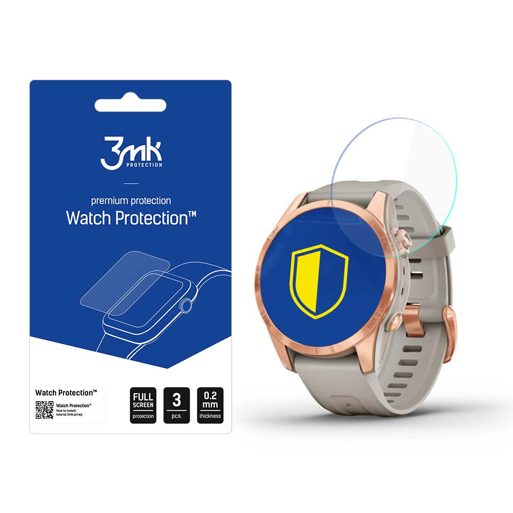 Garmin Fenix 7S Pro Solar – 3mk Watch Protection™ v. FlexibleGlass Lite