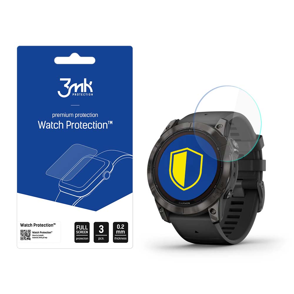 Garmin Fenix 7X Pro Solar – 3mk Watch Protection™ v. FlexibleGlass Lite