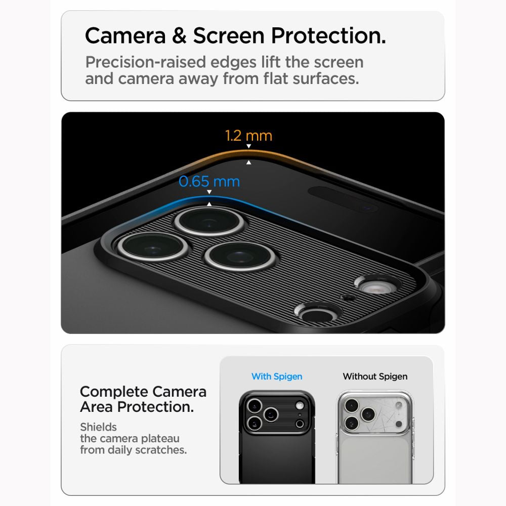 Dėklas Spigen Tough Armor T MagSafe iPhone 17 Pro Max / 18 Pro Max, juodas -- iPhone 17 Pro Max, iPhone 18 Pro Max