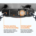 Dėklas Spigen Rugged Armor Apple Watch Ultra 1 / 2 (49 mm), matinis juodas -- Apple Watch Ultra (49 mm), Apple Watch...