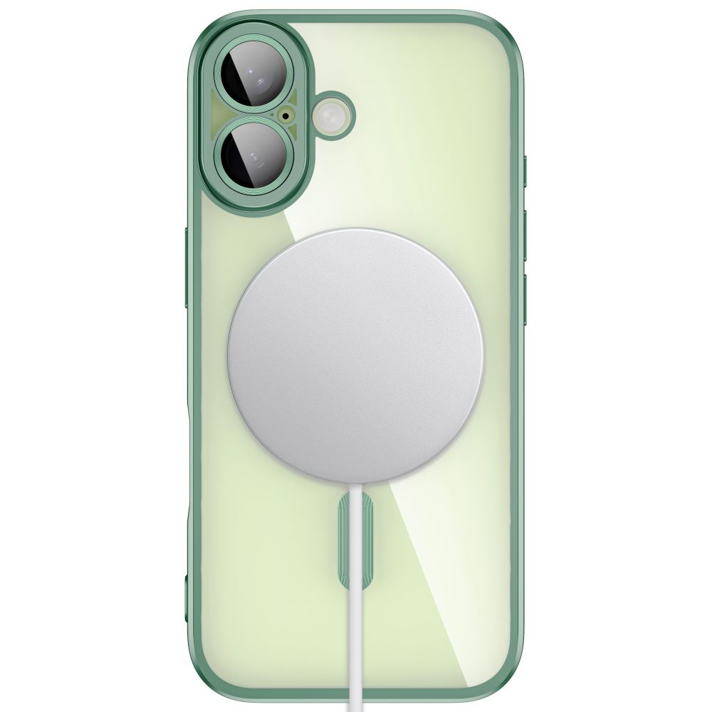 Dėklas Tech-Protect MagFlex iPhone 17, matinis pilkai žalias -- iPhone 17