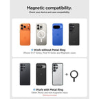 Automobilinis telefono laikiklis Spigen STK100 VacuumLock Magnetic MagSafe prietaisų skydeliui, juodas -- Uncategorized