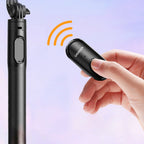 Asmenukių lazda Ugreen LP586 su teleskopiniu trikoju ir Bluetooth nuotolinio valdymo pultu 1,5 m - juoda -- Selfie Sticks...