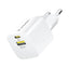 Wozinsky WWCEAC GaN USB-A USB-C 33W sieninis įkroviklis, baltas