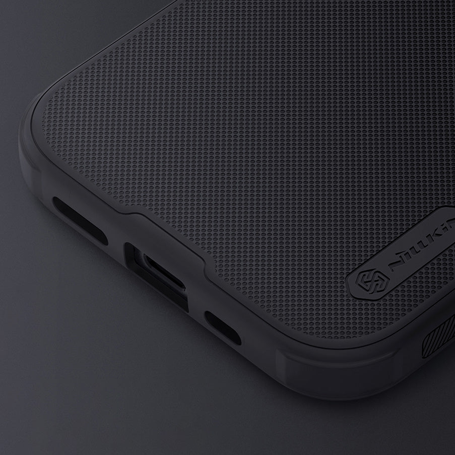 Nillkin Super Frosted Shield Pro dėklas iPhone 15 Plus – mėlynas