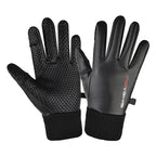 Vyriški šilti, nesuslydantys telefonų pirštinės - juodos -- Bicycle Gloves