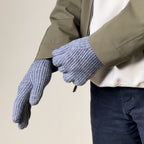 Suaustinės telefono pirštinės su išpjovomis pirštams - pilkos -- Bicycle Gloves