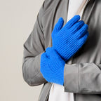 Pinti telefono pirštinės su išpjovomis pirštams - mėlynos spalvos -- Bicycle Gloves