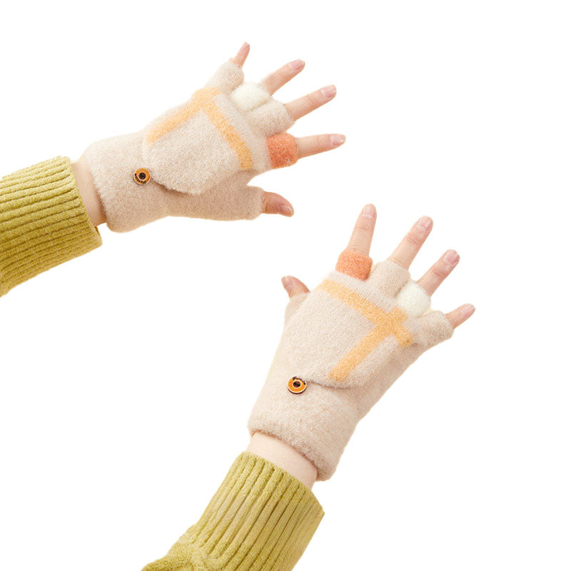 Žieminės moterų/vaikų ekraninės pirštinės - baltos -- Bicycle Gloves