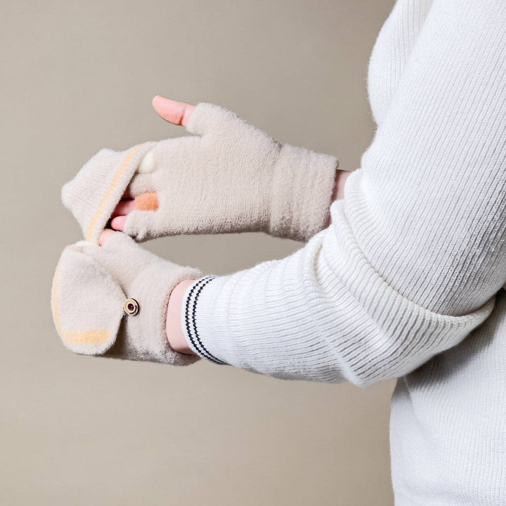 Žieminės moterų/vaikų ekraninės pirštinės - baltos -- Bicycle Gloves