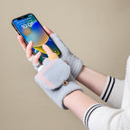 Žieminės moterų/vaikų ekraninės pirštinės - pilkos -- Bicycle Gloves