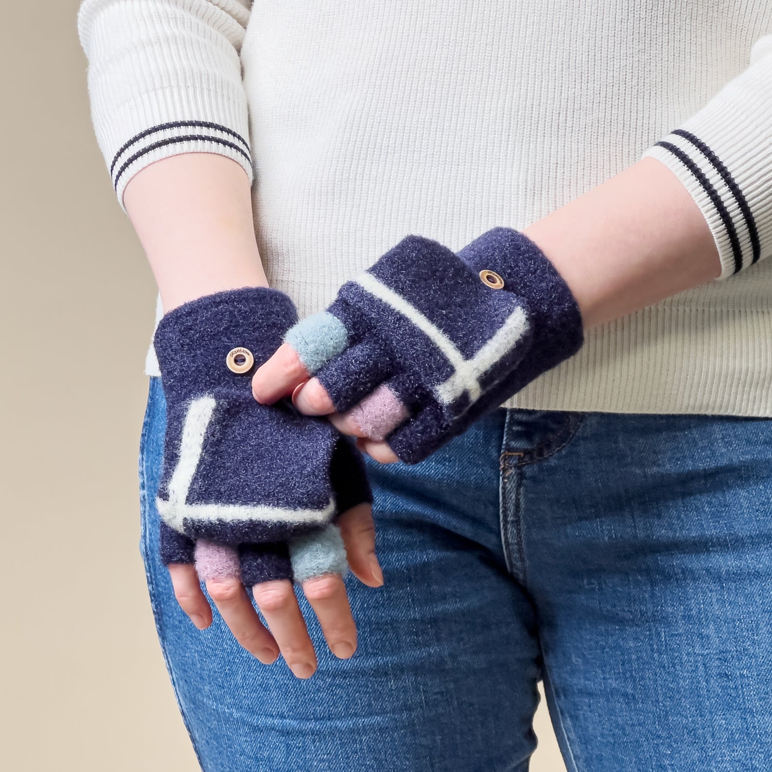 Moterų/vaikų žieminės telefono pirštinės - juodos -- Bicycle Gloves
