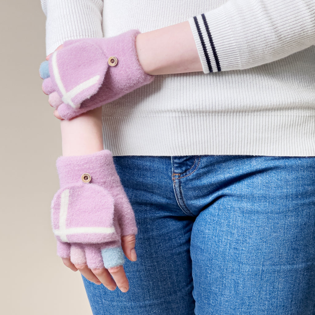 Moterų/vaikų žieminės telefono pirštinės - rožinės -- Bicycle Gloves
