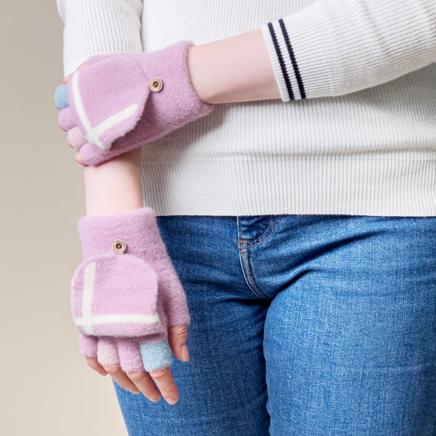 Moterų/vaikų žieminės telefono pirštinės - rožinės -- Bicycle Gloves
