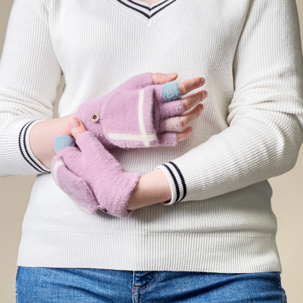 Moterų/vaikų žieminės telefono pirštinės - rožinės -- Bicycle Gloves