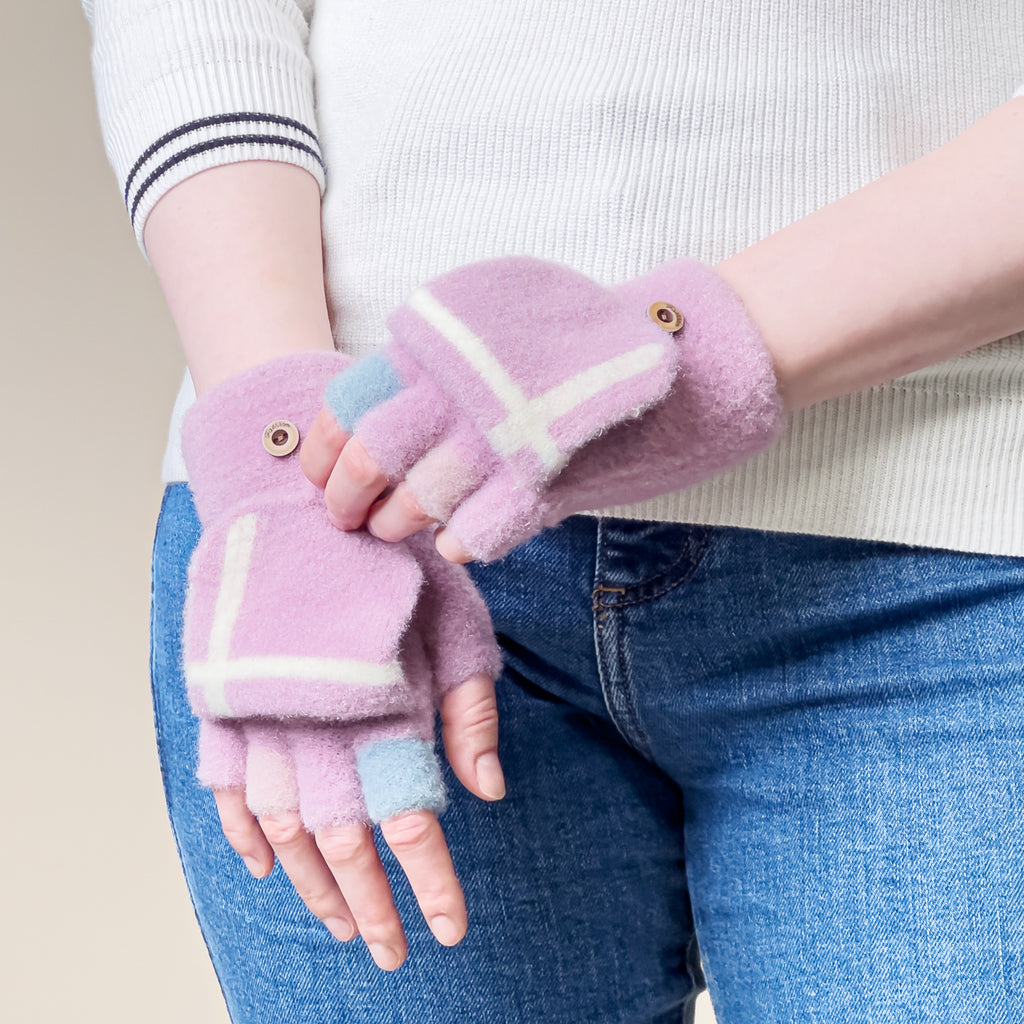 Moterų/vaikų žieminės telefono pirštinės - rožinės -- Bicycle Gloves