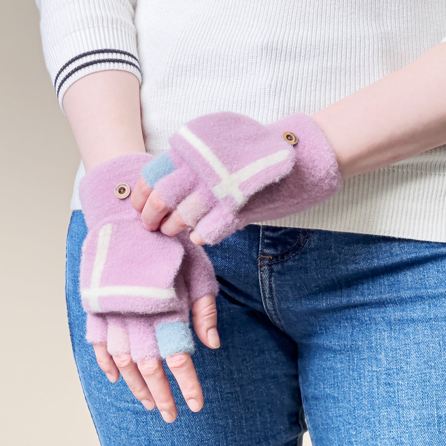 Moterų/vaikų žieminės telefono pirštinės - rožinės -- Bicycle Gloves
