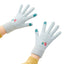 Moterų žieminės telefono pirštinės su sniegu ir Kalėdų egle - žalios -- Bicycle Gloves