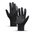 Izoliuotos, neslystančios sportinės telefonų pirštinės (dydis XL) - juodos -- Bicycle Gloves
