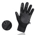Izoliuotos, neslystančios sportinės telefonų pirštinės (dydis XL) - juodos -- Bicycle Gloves