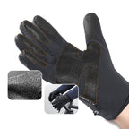 Neslystančios žieminės sportinės telefonų pirštinės (dydis L) - juodos -- Bicycle Gloves