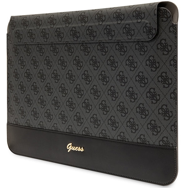 Guess 4G Stripe Metal Logo dėklas 14" nešiojamajam kompiuteriui - juodas -- Laptop Bags