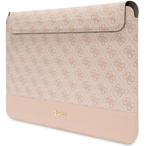 Guess 4G Stripe Metal Logo dėklas 14" nešiojamajam kompiuteriui - rožinis -- Laptop Bags
