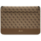 Guess 4G Stripe Metal Logo dėklas 14" nešiojamajam kompiuteriui - rudas -- Laptop Bags