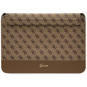 Guess 4G Stripe Metal Logo dėklas 14" nešiojamajam kompiuteriui - rudas -- Laptop Bags