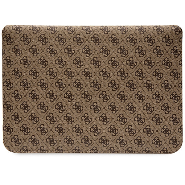 Guess 4G Stripe Metal Logo dėklas 14" nešiojamajam kompiuteriui - rudas -- Laptop Bags