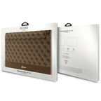 Guess 4G Stripe Metal Logo dėklas 14" nešiojamajam kompiuteriui - rudas -- Laptop Bags