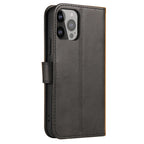 Magnet Case dėklas Honor Magic5 su atlankstama danga, portfeliu ir stovu - juodas -- Honor Magic5