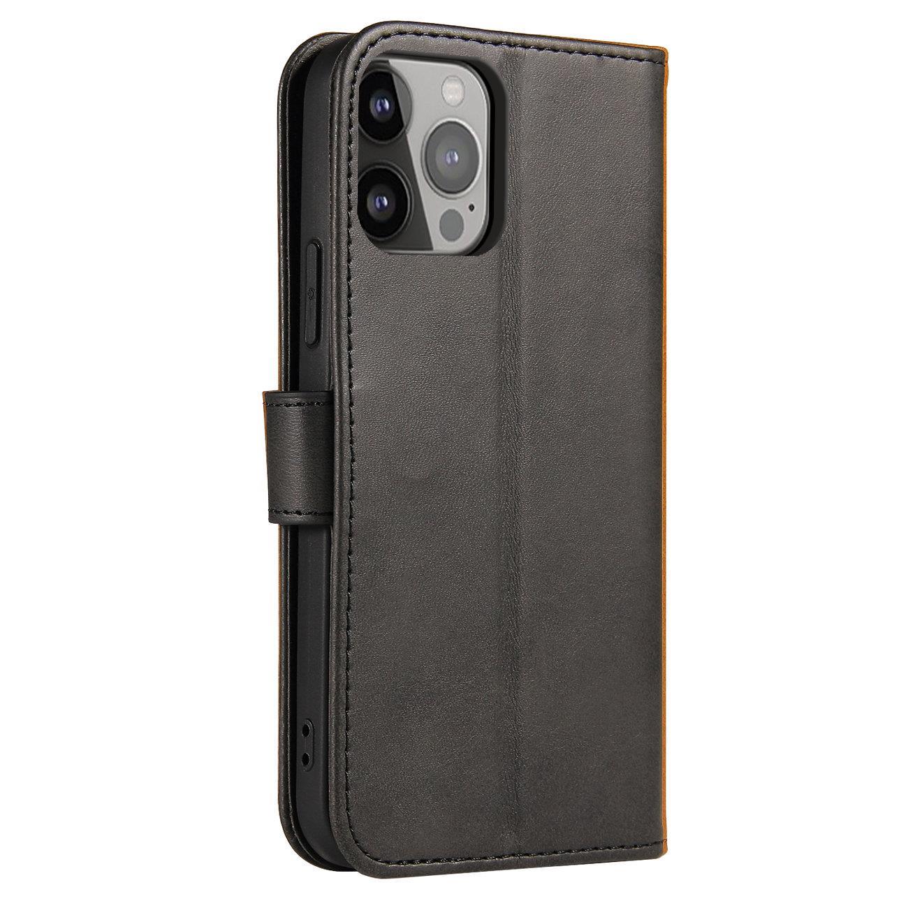Magnet Case dėklas Honor Magic5 su atlankstama danga, portfeliu ir stovu - juodas -- Honor Magic5