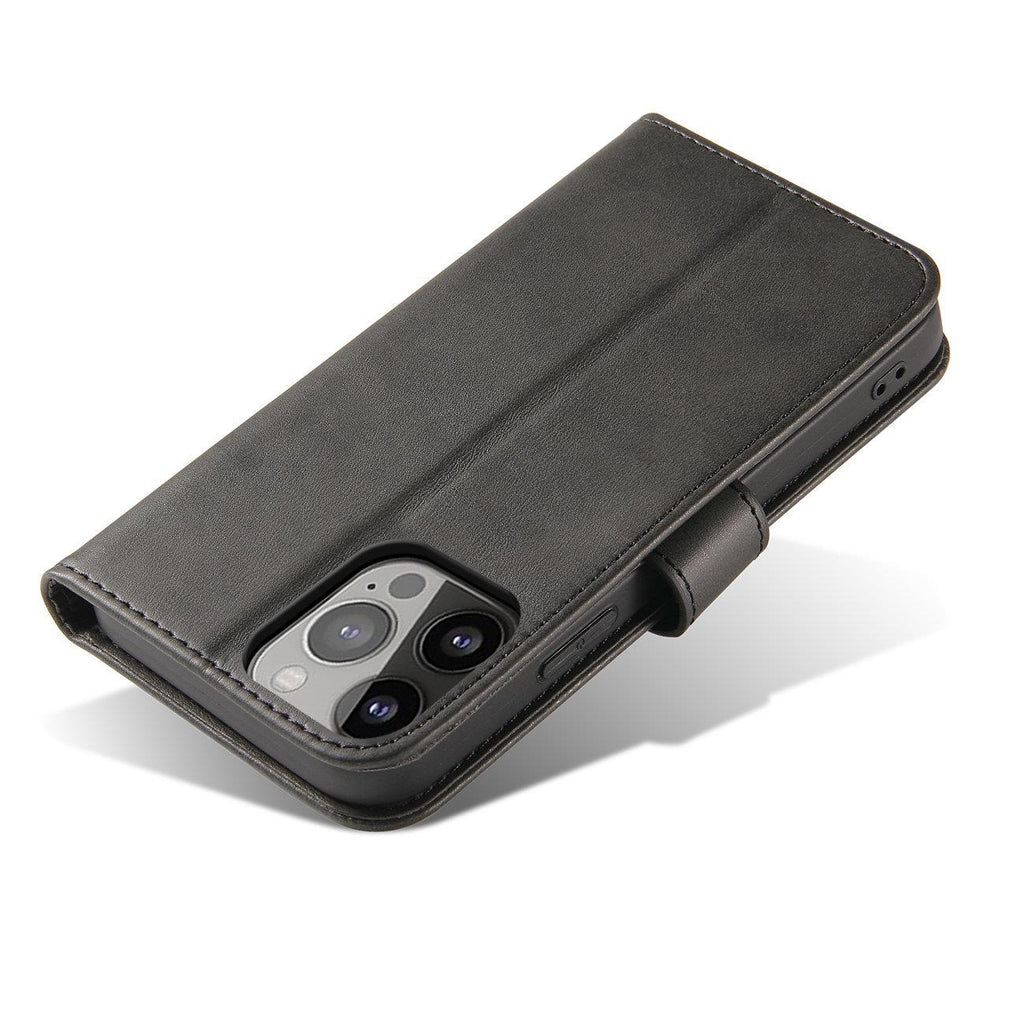 Magnet Case dėklas Honor Magic5 su atlankstama danga, portfeliu ir stovu - juodas -- Honor Magic5