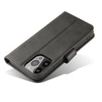 Magnet Case dėklas Honor Magic5 su atlankstama danga, portfeliu ir stovu - juodas -- Honor Magic5
