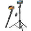 Ugreen LP680 selfi lazda su stovu ir Bluetooth nuotoliniu valdymu 1,8 m - juodas -- Selfie Sticks & Tripods