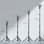 Ugreen LP680 selfi lazda su stovu ir Bluetooth nuotoliniu valdymu 1,8 m - juodas -- Selfie Sticks & Tripods