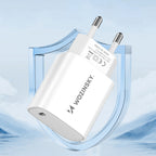 Wozinsky WGWCCW 20W USB-C sieninis įkroviklis, baltas