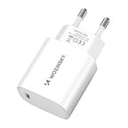 Wozinsky WGWCCW 20W USB-C sieninis įkroviklis, baltas